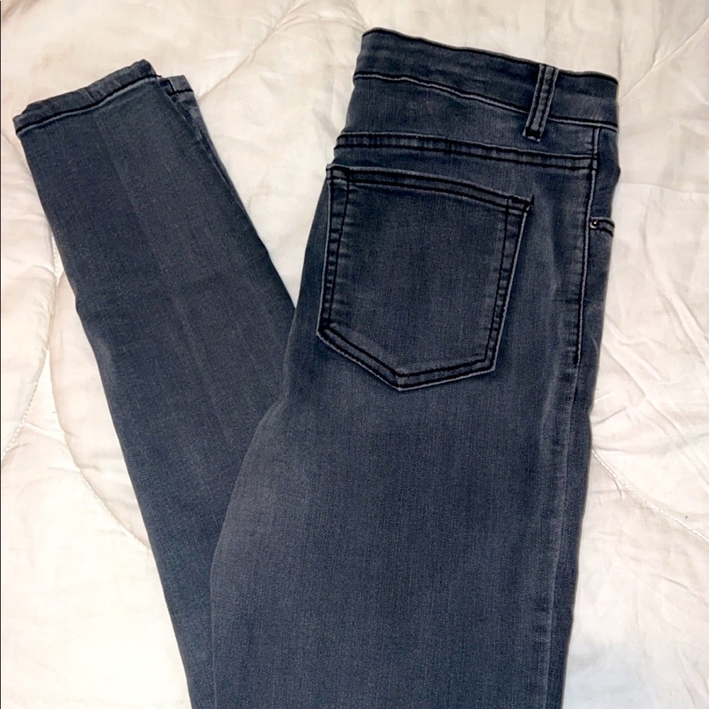 Pretty little things Faded black skinny jeans high rise